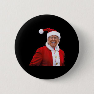 Trump Make Christmas Great Again Santa Trump 6 Cm Round Badge