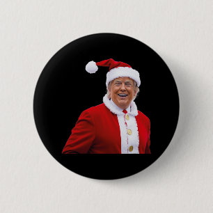Trump Make Christmas Great Again Santa Trump 6 Cm Round Badge