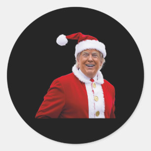 Trump Make Christmas Great Again Santa Trump  Classic Round Sticker