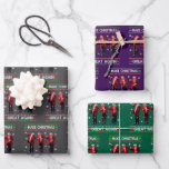 Trump Make Christmas Great Again Trump Santa Dance Wrapping Paper Sheet<br><div class="desc">Trump Make Christmas Great Again Trump Santa Dance Gift Wrap</div>
