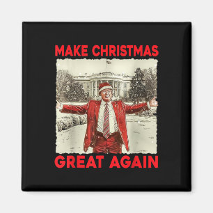 Trump Make Christmas Great Again Trump Santa Xmas  Magnet