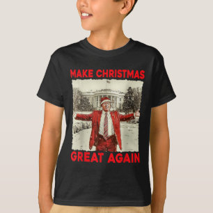 Trump Make Christmas Great Again Trump Santa Xmas T-Shirt