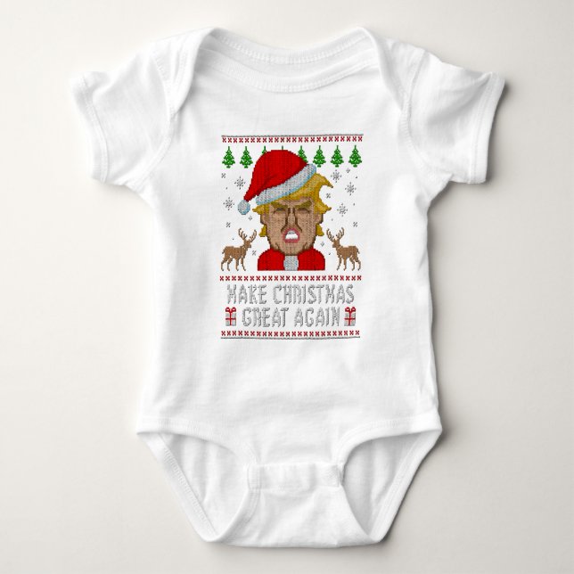 Trump Make Christmas Great Again Ugly Sweater (Front)