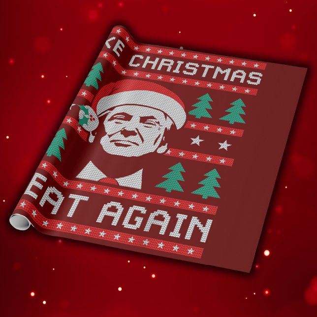 Trump Make Christmas Great Again  Wrapping Paper (Creator Uploaded)