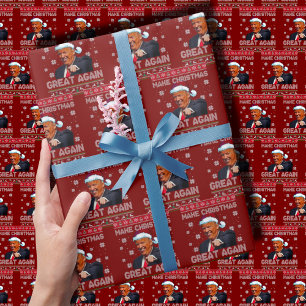 Trump Make Christmas Great Again Wrapping Paper