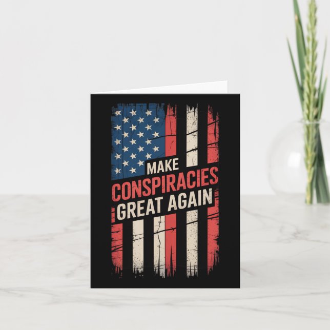Trump Make Conspiracies Great Again 9  Card (Front)