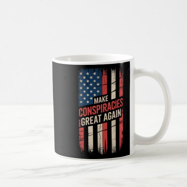 Trump Make Conspiracies Great Again 9  Coffee Mug (Right)