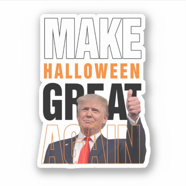 Trump Make Halloween Great Again Pro Trump 2024 (Front)