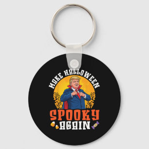 Trump Make Halloween Spooky Again Funny Dracula Co Key Ring