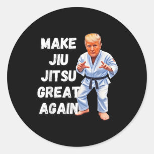 Trump Make Jiu-jitsu Great Again Bjj  Classic Round Sticker