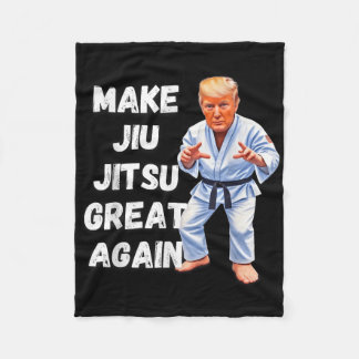 Trump Make Jiu-jitsu Great Again Bjj Fleece Blanket