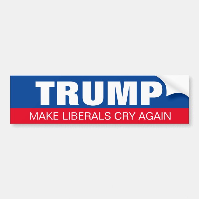 Trump Make Liberal Cry Again President Election Bumper Sticker (Front)