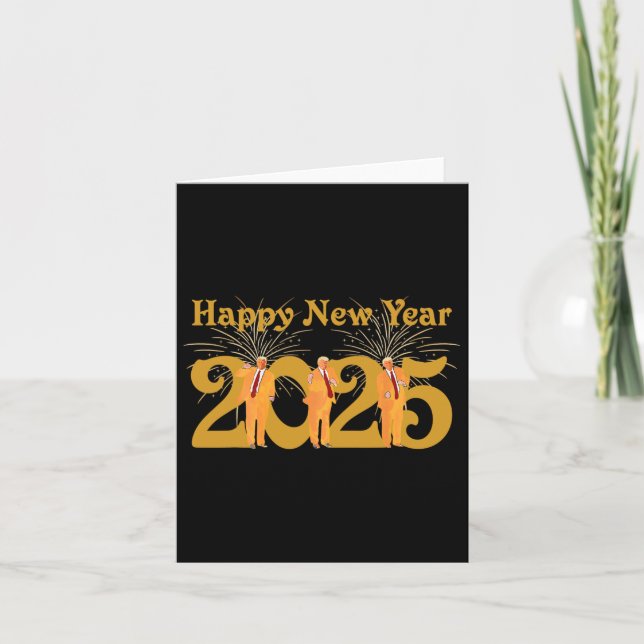 Trump Make New Year Great Again Happy New Year 202 Card (Front)