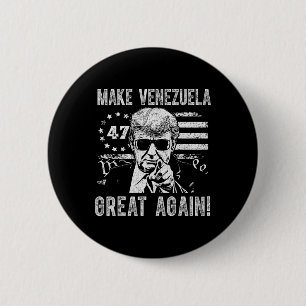 Trump Make Venezuela Great Again 6 Cm Round Badge