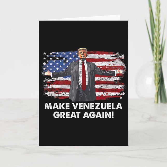 Trump Make Venezuela Great Again _9  Card (Front)