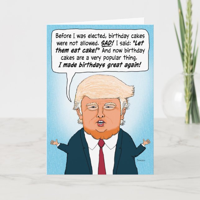 Trump Makes Birthdays Great Again Card (Front)
