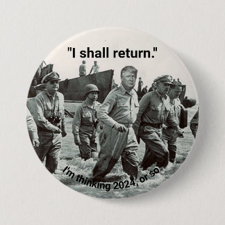 Trump makes historic promise 7.5 cm round badge