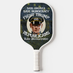 Trump Masturbated Vote Election Republican Party 2 Pickleball Paddle
