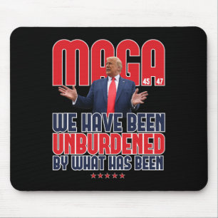 Trump Mega 2024 47th President Unburdened Meme Des Mouse Mat