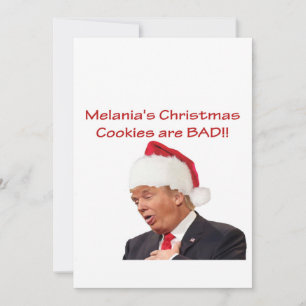 Trump, Melania's Christmas cookies are BAD! Holiday Card