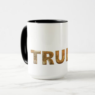 Trump Merchandise GOLD Letters Simple Elegance Mug
