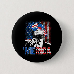 Trump merica 4th Of July 47th President American F 6 Cm Round Badge