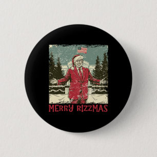 Trump Merry Rizzmas Funny Humourous Trump Dance Ch 6 Cm Round Badge
