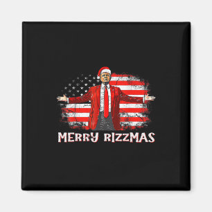 Trump Merry Rizzmas Funny Humourous Trump Dance Ch Magnet