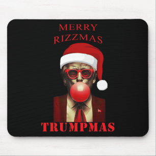 Trump Merry Rizzmas Trumpmas Funny Christmas Bubbl Mouse Mat