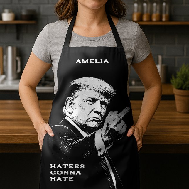 Trump Middle Finger 2026 Meme Funny Apron (Creator Uploaded)