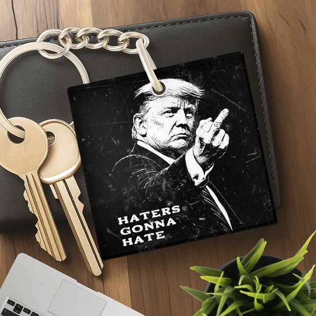 Trump Middle Finger 2026 Meme Funny Key Ring (Creator Uploaded)