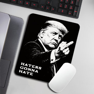 Trump Middle Finger 2026 Meme Funny Mouse Mat