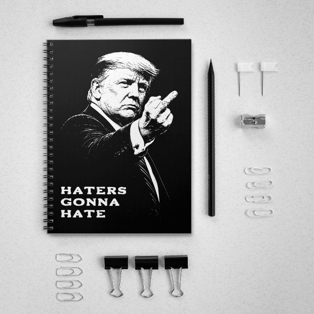Trump Middle Finger 2026 Meme Funny Notebook (Creator Uploaded)