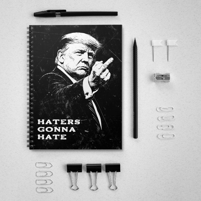 Trump Middle Finger 2026 Meme Funny Notebook (Creator Uploaded)