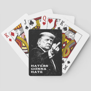 Trump Middle Finger 2026 Meme Funny Playing Cards