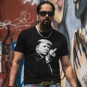 Trump Middle Finger 2026 Meme Funny T-Shirt