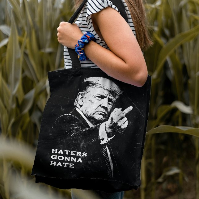 Trump Middle Finger 2026 Meme Funny Tote Bag (Creator Uploaded)