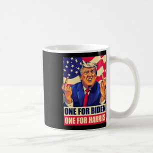 Trump Middle Finger Biden Harris America Republica Coffee Mug