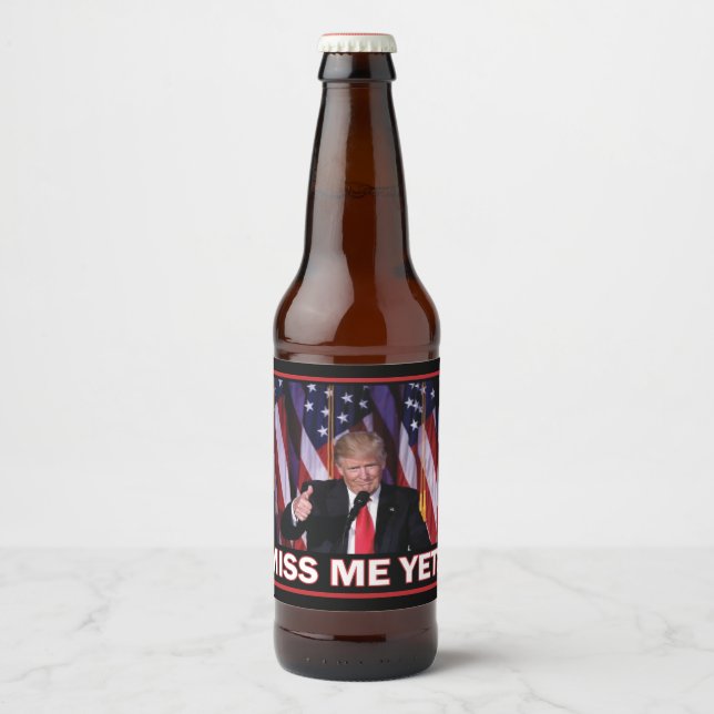 Trump - Miss Me Yet Beer Bottle Label (Front)