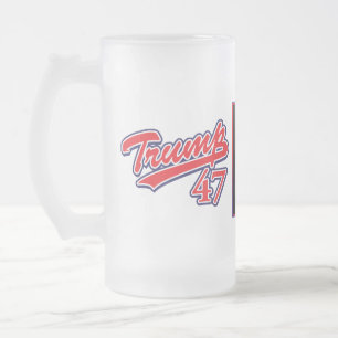 Trump Miss Me Yet Frosted Glass Beer Mug