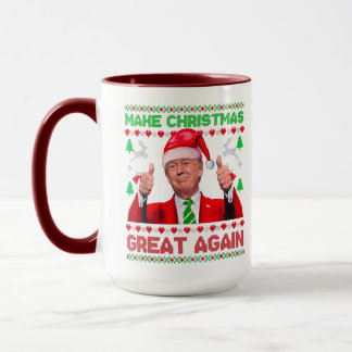 Trump Mug, Make Christmas Great Again Christmas Mug