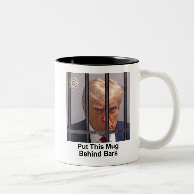 Trump Mug "Put This Mug Behind Bars" (Right)