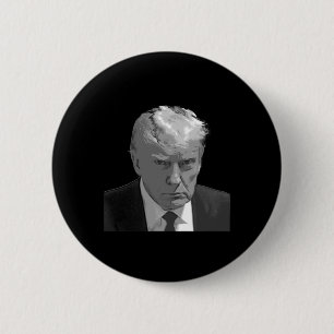 Trump Mug Shot  6 Cm Round Badge