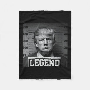 Trump Mug Shot  Fleece Blanket