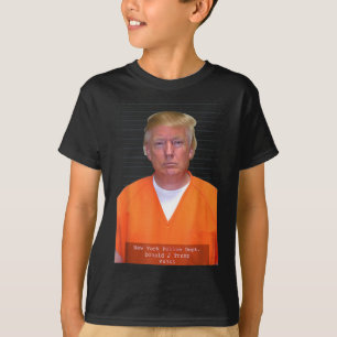 Trump Mug Shot Range Jumpsuit Parody Behind Bars