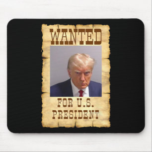 Trump Mug Shot Wanted For U.s. President 2024 3 Mouse Mat