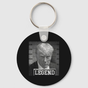 Trump Mugshot Funny Donald Trump Legend  Key Ring