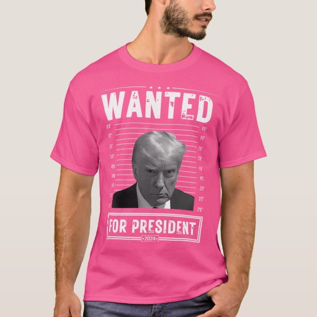 Trump Mugshot Never Surrender 2024 T-Shirt (Front)