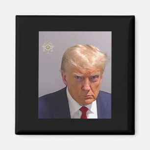 Trump Mugshot Tee - Iconic And Funny  Magnet