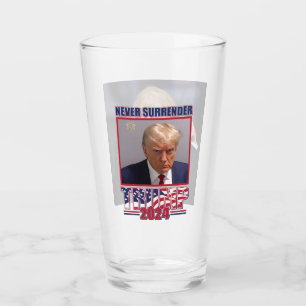 Trump Never Surrender Glass